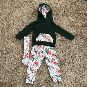 Youth One Piece Jogger Hoodie/Pants/Belt Tie Size 2T